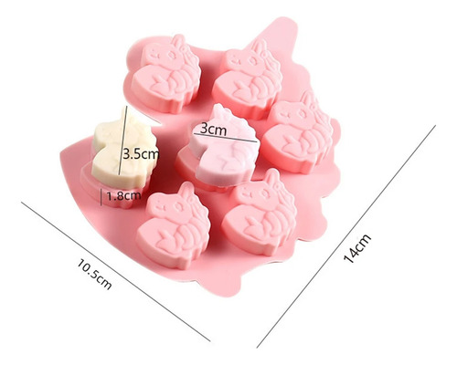 Molde De Silicona For Jabón Con Forma De Unicornio De 7