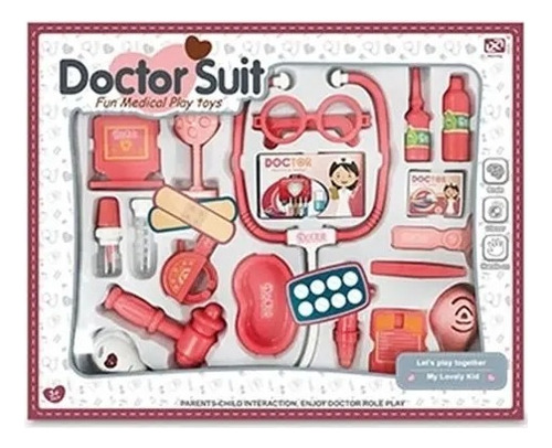 Set Doctor Medico Enfermería Con Luz Y Sonido Completo Niños