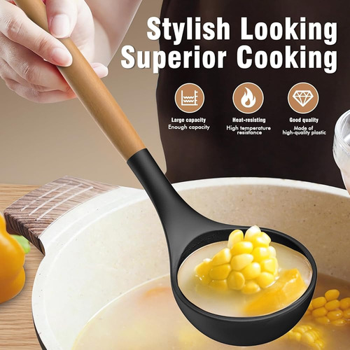Juego De Utensilios De Cocina De Silicona Antiadherente 13 P