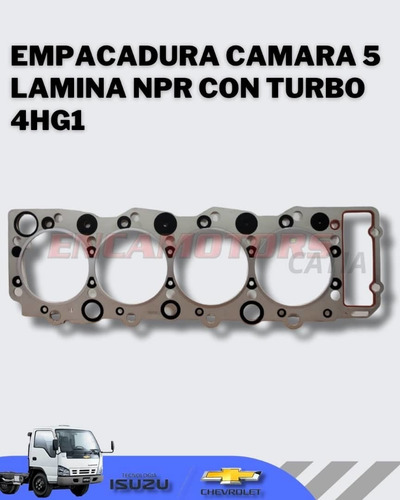  Empacadura Cámara 5 Lamina Npr Con Turbo 4hg1