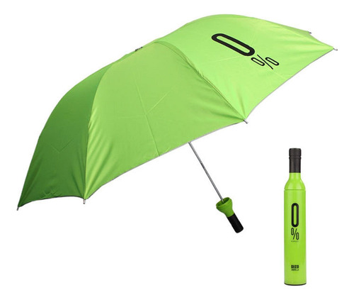 Paraguas Plegable Para Botellas De Moda, Protección Solar Uv
