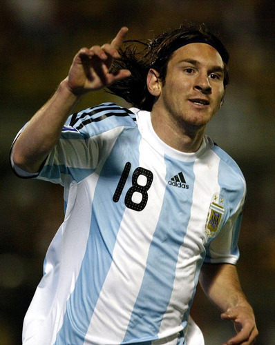Camiseta Afa Selección Argentina #18 Messi 2008/09