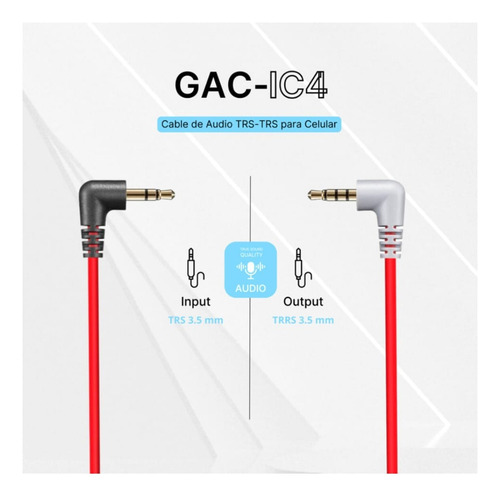Cable Audio Godox Gac-ic4 Trs A Trrs 3.5mm