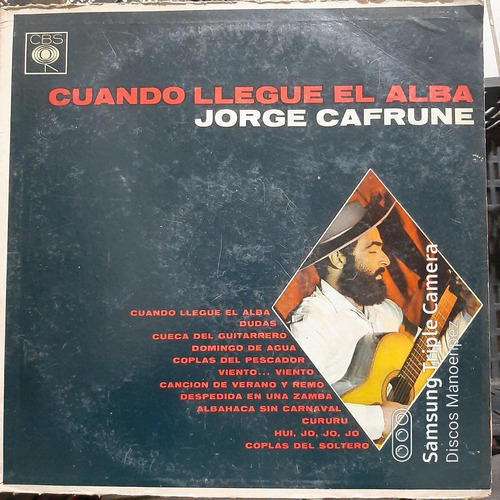 Vinilo Jorge Cafrune Cuando Llegue El Alba F4