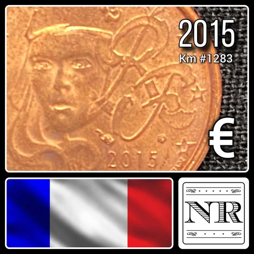 Francia - 2 Euro Cent - Año 2015 - Km #1283 - Marianne