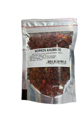 Morron Ahumado 50 Gr - Origen Argentina