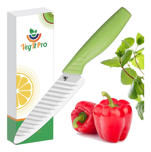 Vegitpro Cuchillo De Corte De Verduras De 4 Pulgadas + Cuchi