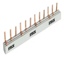 Comprar Barramento Trifásico Pente 16 Disjuntores 3x5 80a Din Steck