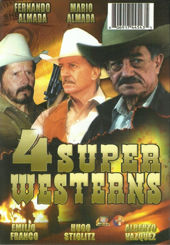 4 Super Westerns | Dvd Mario Almada Película Nueva