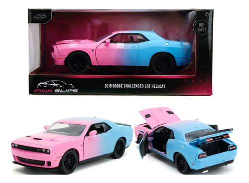 2015 Dodge Challenger Srt Hellcat Pink Slips 1:24 Jada