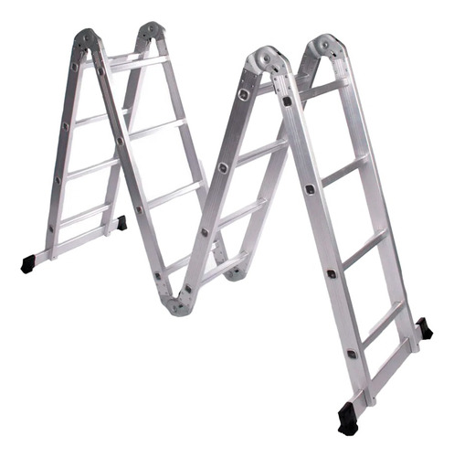 Escalera Multifuncion Aluminio Articulada Plegable 4x4