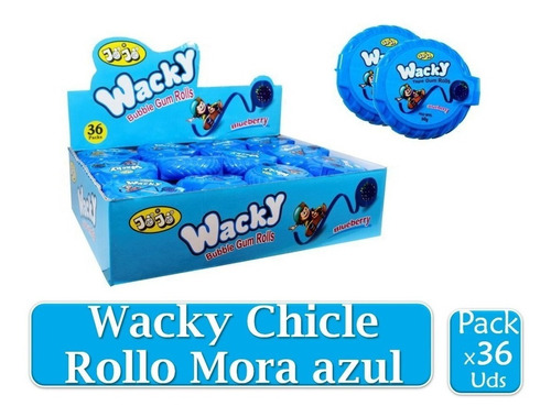 Wacky Chicle Rollo Morazul X 36 Ud - Unidad a $1460