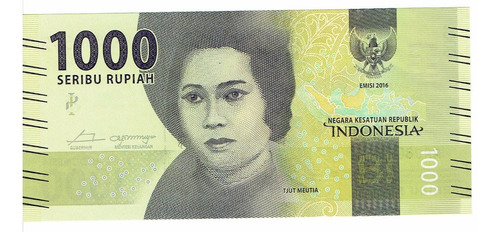 Billete De Indonesia, 1.000 Rupias, Sin Circular.  Jp