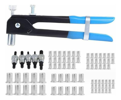 Kit Remachadora Tuerca 86 Piezas M3 A M8 Remache Ciego