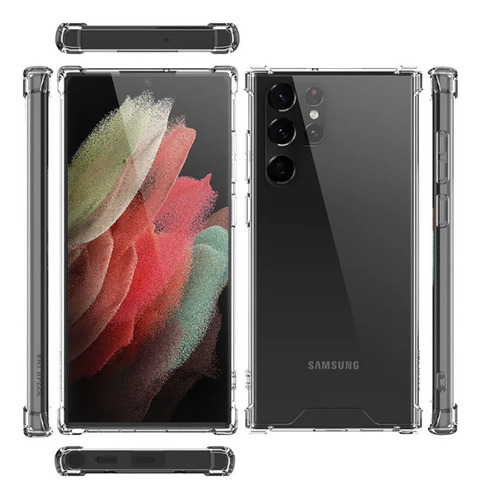 Funda Antigolpe Transparente Para Samsung S22 Ultra Liso