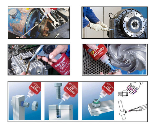 Loctite 262 Traba Perno Rojo 250ml Viscosidad: 1200/2400