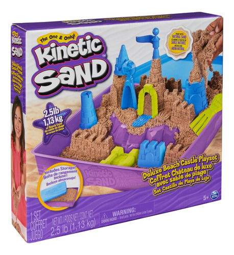 Kinetic Sand 6067801 Arena Playa De Lujo Con 1.13 Kg Natural