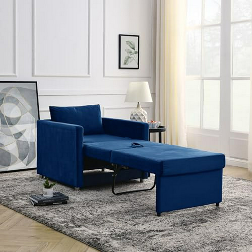 Sofá Cama Plegable Con Estructura De Acero Compatible Con To