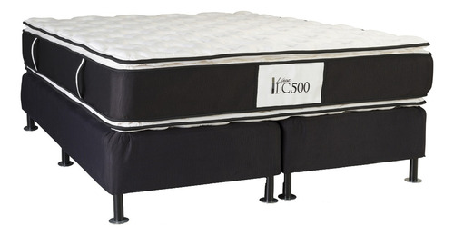La Cardeuse LC 500 - Gris - King - 190 cm - 190 cm (Incluye: Con base dividida)