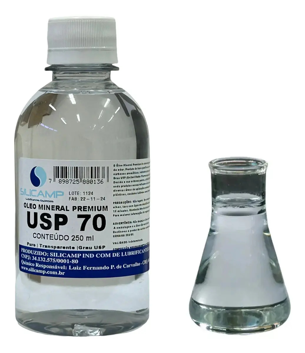 Oleo Mineral Grau Usp Selar Tabua De Carne Churrasco 250 Ml