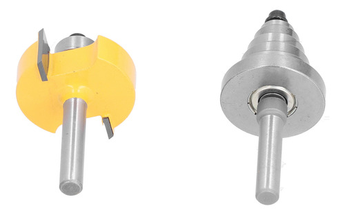 Hardware Rabbet Router Bit Set, Haste De 1/4 De Polegada, 6