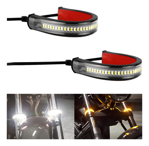 Zipelo 2 Luces Led Intermitentes Para Motocicleta, Interrup.