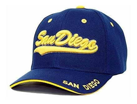 San Diego Embroidery Hat Adjustable City State 3d 29b8z