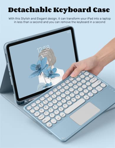 Anmengxinling Funda Con Teclado Para iPad Mini 6-touchpad Te