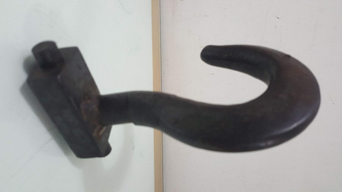 Antiguo Gancho Industrial De Hierro Macizo Fundido Grande Vr (Usado)