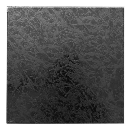 Ceramica Cañuelas 43x43 Glaciar Negro Brillante 1acal, Negro