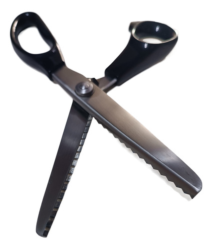 Tijera Para Tela O Cuerina Corte Zig Zag Negro