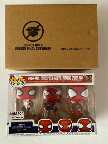 Spiderman Funko Pop No Way Home 3 Pack Set Exclusive Funko (Usado)