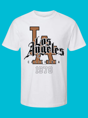 Playera Poliester Los Angeles 1a