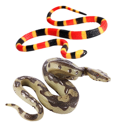 2 Piezas De Juguete Con Forma De Serpiente Falsa, Modelo De
