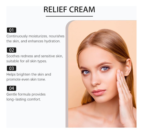 345 Crema Reparadora Intensiva El Rostro, Calmante Coreana