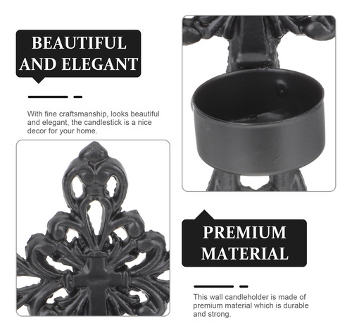 Candelabro Colgante Con Forma De Cruz, 2 Unidades