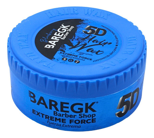 Cera Para Cabello Fijación Fuerte 5d Azul Baregk 150grs