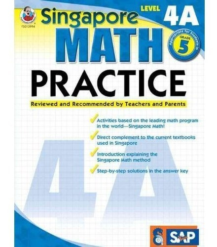 Singapur La Práctica De Las Matemáticas: Nivel 4a