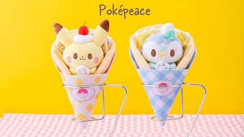 Pokemon Peluche Original Poke Peace Crepe Piplup Takara Tomy