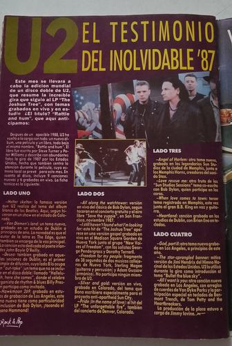 Rock And Pop Octubre 1988 Charly U2 Paez Amnesty (Usado)