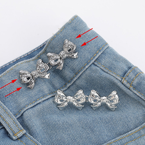 1 Par De Clips For Pantalones Desmontables Con Hebilla De