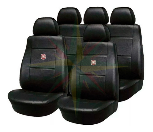 Imagen 1 de 8 de Funda Cubre Asiento Cuero Cronos Palio Attractive Siena El ( Juego Completo )