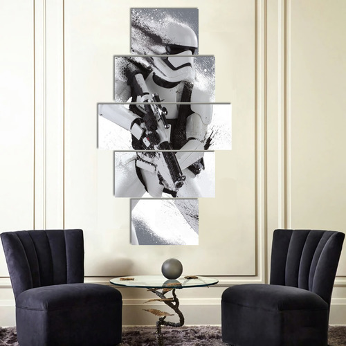 5 Cuadros Verticales Stormtrooper Star Wars Artistico Unico