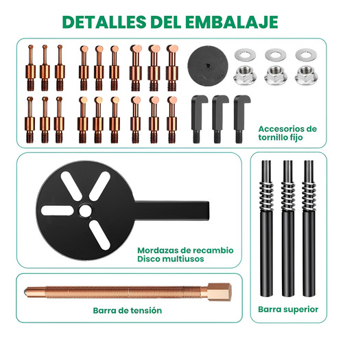 33 En 1 Universal Extractores De Polea Con 6 Juego De Cabeza