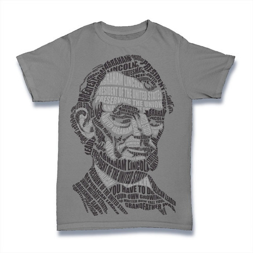 Playera Abraham Lincoln Caligrama