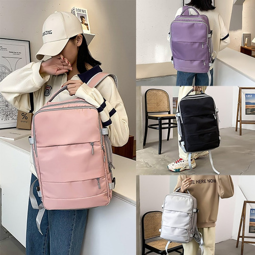 Mochila De Viaje Impermeable De Gran Capacidad For Mujer
