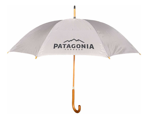 Imagen 2 de 10 de 5 Paraguas Ejecutivos Mango De Madera Personalizados Con Tu Logo Estampado En 4 Gajos
