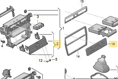 Tapa De Radio Con Mecanismo Audi A6 1998 - 2001