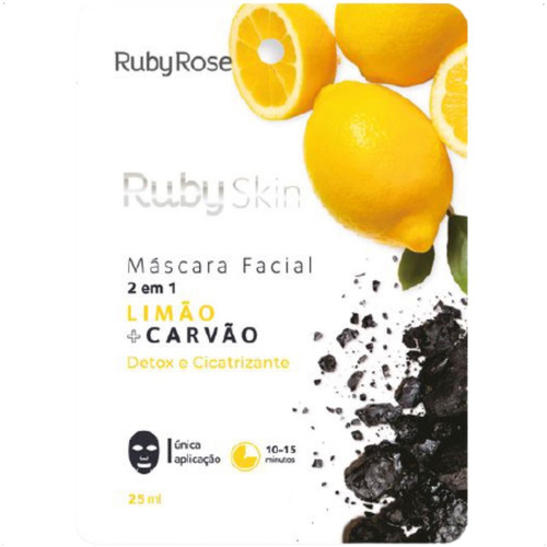 Imagem 9 de 10 de Máscara Facial De Tecido Ruby Skin Ruby Rose