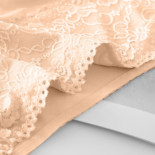 Pantalones Cortos Moldeadores De Cuerpo De Encaje De Cintura